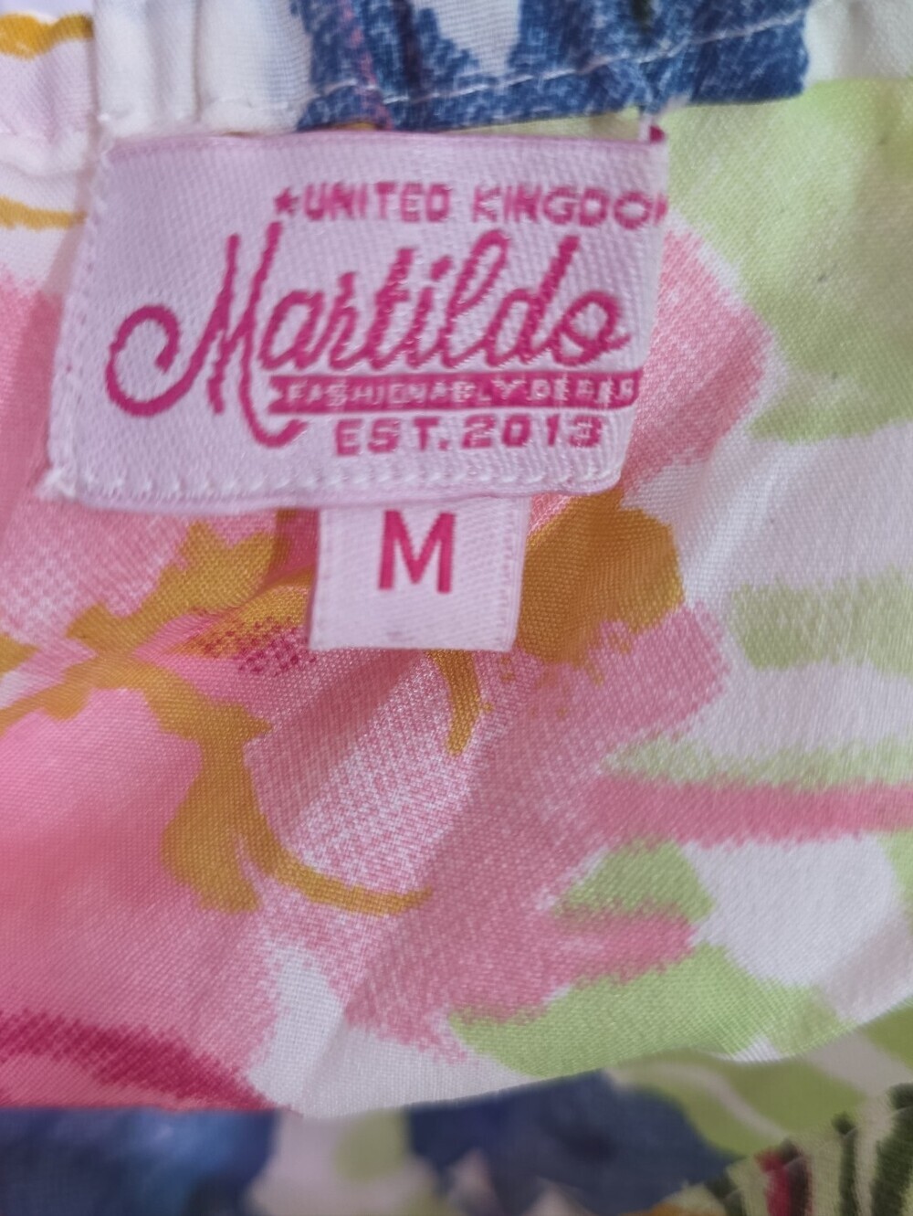 Martildo Boutique Floral Midi Boho Chic Summer Dress Medium - Picture 2 of 9